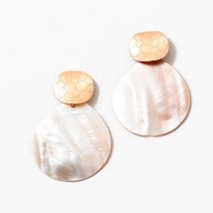 Mother of Pearl Statement Earrings